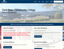 Tablet Screenshot of bookstore.clarkstate.edu